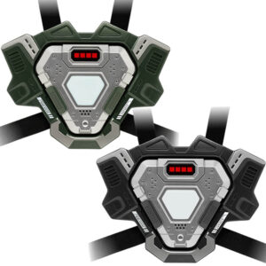 2 light battle connect lasergame vesten metallic groen grijs